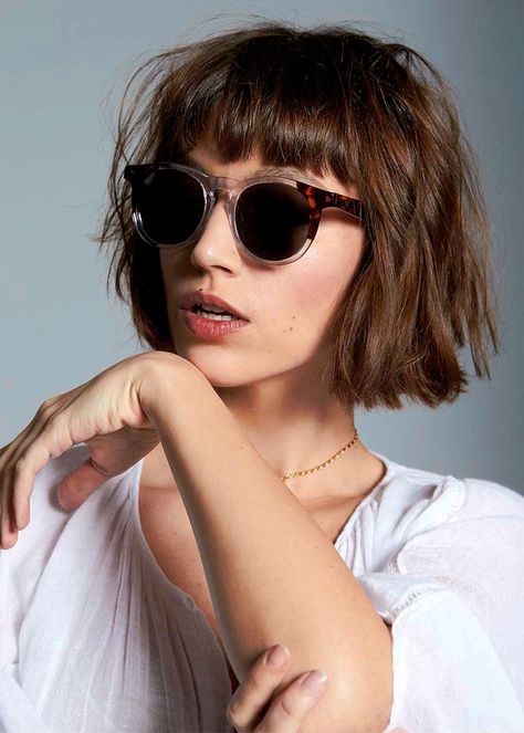 Κούρεμα Bob, Penteado Cabelo Curto, Short Hair With Bangs, Hair Envy, Grunge Hair, Hair Today, Hair Dos, Hair Day, Hairstyles With Bangs