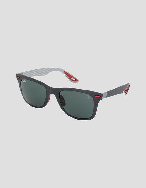 Ray Ban Scuderia Ferrari, Ray Ban Original Wayfarer, Scuderia Ferrari, Eye Wear, Man Ray, Brown Silver, Blackpink Fashion, Men's Accessories, Oakley Sunglasses