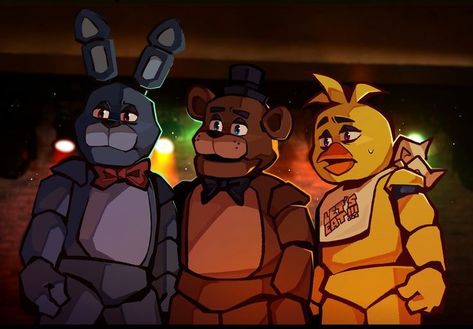 Og Fnaf Characters, Fnaf Movie Pfp, Fnaf Movie Fanart, Fnaf 1 Fanart, Freddy Movie, Fnaf Fanart, Fnaf Freddy, Animatronic Fnaf, So Silly