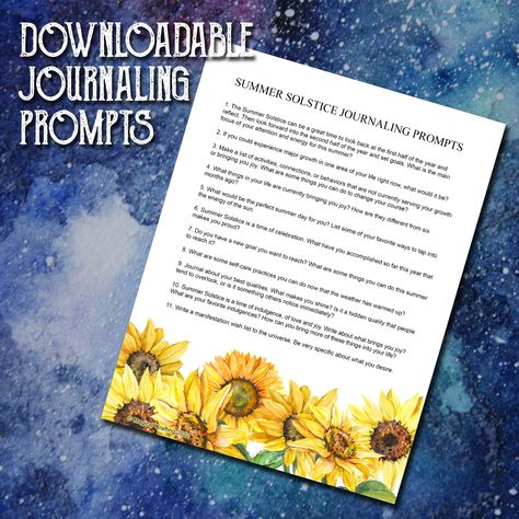 My latest printable - Summer Solstice Journaling Prompts - is available for download for my Patrons on Patreon. Thank you for supporting the channel! #summersolstice #litha #journalingprompts #magicalcrafting Journaling Prompts, List Of Activities, Modern Witch, Lists To Make, Summer Solstice, Shadow Work, Setting Goals, Journal Prompts, Looking Back