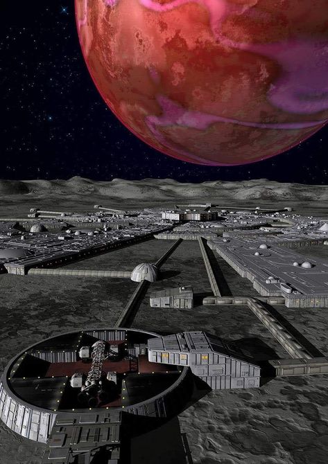 Lunar Colony, Space 1999 Ships, Space 1999 Eagle, Space 1999 Tv Series, Moon Base, Science Fiction Artwork, Starship Concept, Sci Fi Shows, Vintage Television