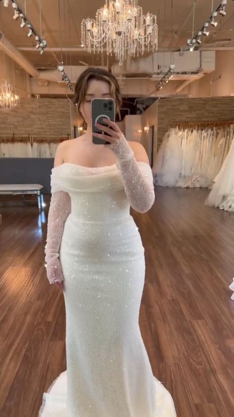 Wedding Dresses For Big Busts Unique, Satin Wedding Dress Mermaid Beaded Embroidery, Hourglass Shape Wedding Dress, Bride Reception Dress Winter, Sheer Wedding Dress Long Sleeve Sparkly, New Year Eve Wedding Dress, Wedding Dress For Bulky Women, Mesh Bridal Dress, Evening Reception Wedding Dress