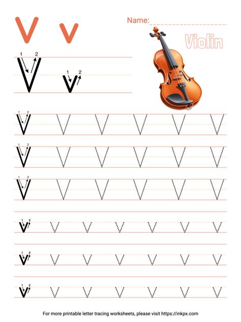 Letter V Worksheets For Kindergarten, V Worksheets Preschool, Letter V Tracing, Handwriting Paper Kindergarten, Letter V Worksheets, Kindergarten Writing Paper, Line Tracing Worksheets, Smart Goals Template, Tracing Worksheets Free