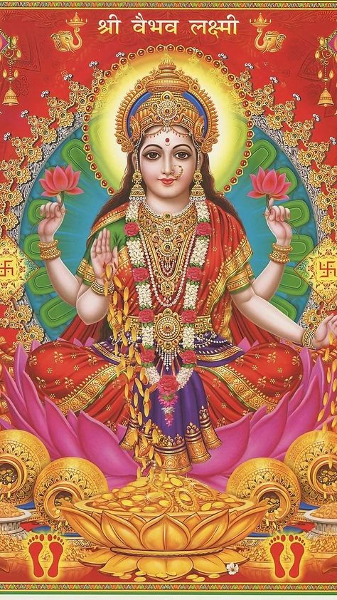 Laxmi Goddess Wallpapers, Ramadan Painting, Laxmi Images, Religion Drawing, Ma Lakshmi, Laxmi Mata, Maa Lakshmi, Pictures Of Shiva, Happy Navratri Images