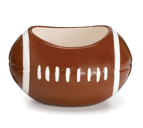 Football Planter, Football Centerpieces, Football Candy, Painted Ceramic Planter, Planter Centerpiece, Baby Football, Browns Football, Treasure Gift, Themed Events