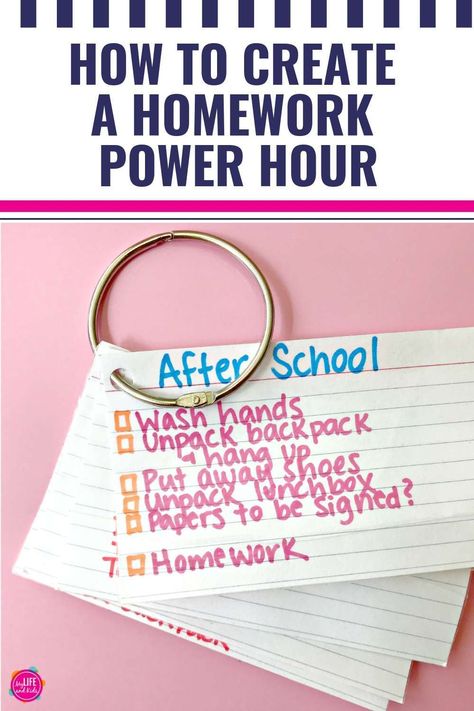 Are you looking to simplify your homework organization and management for this school year? Homework Power Hours are designed to increase motivation and aesthetic without overwhelming parents or students. Learn how to do it here, plus see tips and ideas for your homework station. #backtoschool #homework #organization Homework Checklist, Increase Motivation, Homework Organization, Homework Station, Power Hour, Organization And Management, Quick Reads, Academic Writing, Creative Expressions