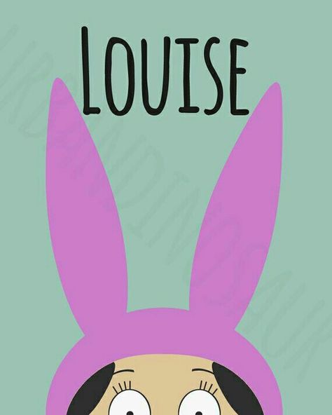 Bobs Burgers Louise Bunny Ears Louise Bunny Ears, Bob's Burgers Louise, Bobs Burgers Louise, Belcher Family, Louise Belcher, Bob's Burgers, American Dad, Bobs Burgers, Tv Times