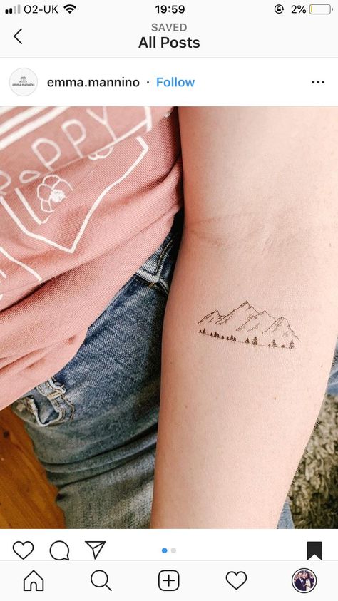 4 Mountain Tattoo, Mountain Tattoo With Coordinates, Sister Mountain Tattoo, Quote Wrist Tattoo, Delicate Mountain Tattoo, Maintain Tattoo, Geometric Wrist Tattoo, Wrist Tattoo Flower, Wrist Tattoo Butterfly