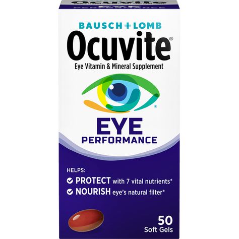 Ocuvite > Ocuvite Eye Performance Eye Supplements, Sore Throat Relief, Eye Vitamins, Healthy Advice, Feeding Kids, Puzzle Set, Vitamin Supplements, Printable Coupons, Eye Health