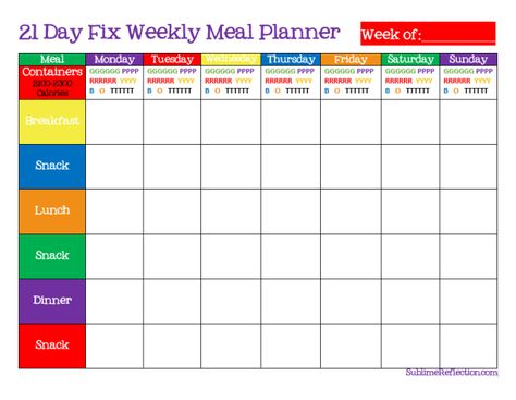 Simple tips for creating a 21 Day Fix Meal plan, including Weekly Meal Planner and Shopping List printables. 21 Day Fix Menu, 21 Day Fix Plan, Nutrition Planner, Fat Burning Meal Plan, Meal Plan Template, Beachbody 21 Day Fix, Printable Weekly Meal Planner, 21 Day Meal Plan, Free Meal Planner