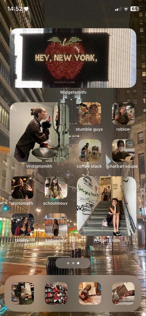 #stargirl #nyc #newyorkcity #newyorkcitylife #aesthetichomescreen #stargirlhomescreen #nychomescreeninspiration #newyorkcityhomescreen New York Layout, Layout Phone, Nyc Wallpaper, Star Girl, Phone Screen, Pink Wallpaper, New York City, Layout, Screen