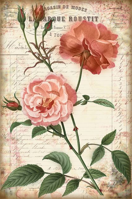 Shabby Chic Printables, Scrapbook Vintage, Decoupage Printables, French Ephemera, Decoupage Tissue Paper, Free Vintage Printables, Decoupage Vintage, Shabby Chic Diy, Vintage Junk