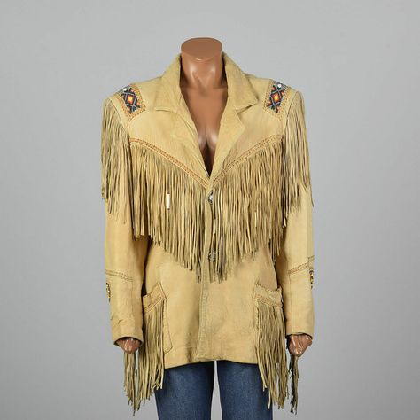 Women Beige Cowhide Jacket Cow-lady Fringes and Pearls Western Wear - TheLeatherAble #TheLeatherAble#brownjakcet #quiltedjacket #gotojacket #bikerjacket #sexyjacket#blackjacket #bomberjacket #brandojacket #Lambskinleatherjacket#cowhidejacket #pocketjacket #bikerjacket #celebrityjacket #salejacket#basicleatherjacket #slimfitjacket #winterjacket #stunningjacket#bikerjacket #USAleatherjacket #uniquejacket #partyjacket#leathersjacket #hollywoodjacket #casualjacket #winterspecialjacket Western Jacket Women, Native American Jackets, Leather Jacket With Fringe, Native American Western, American Western, Fringe Leather Jacket, Beaded Jacket, Western Jacket, Beige Jacket