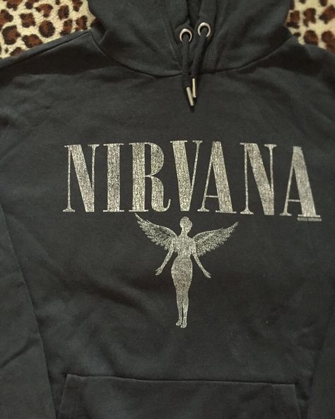 NIRVANA HOODIE size: m price: 1100 Nirvana Hoodie, Nirvana Sweatshirt, Nirvana, I Want, Sweatshirts, Christmas, Clothes