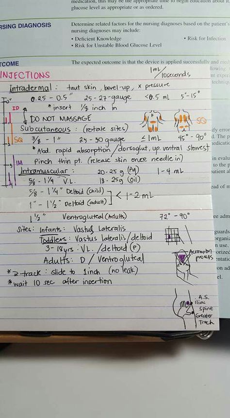 Nursing School Injections, Im Injection Sites Nursing, Injections Nursing, Im Injection Sites, Nurses Notes, Im Injection, Medical Assisting, Medical Assistant Student, Medical School Life