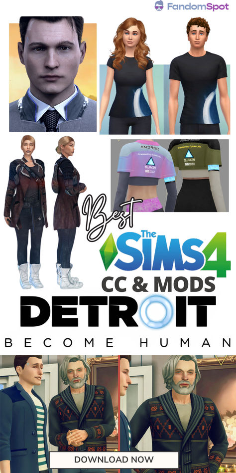 Sims 4 Detroit Become Human, Dbh Sims 4 Cc, Rdr2 Sims 4 Cc, Sims 4 Cc The Last Of Us, Sims 4 Detroit Become Human Cc, Sims 4 Shaders, Best Sims 4 Cc, Turtleneck Under, Cc Clothes