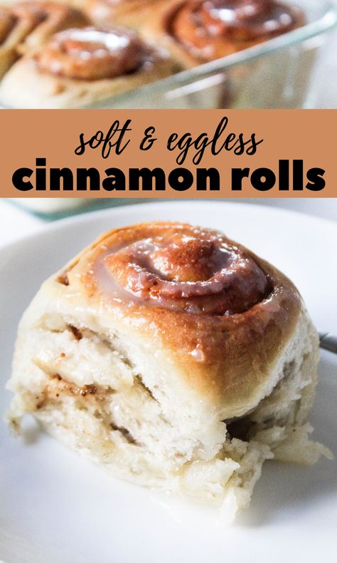 Soft, eggless and buttery homemade cinnamon rolls from scratch - perfect to serve with coffee or as a yummy dessert recipe.   #homemade #soft #brown #sugar #from #scratch #bakery #cinnabon #style #how #to #make #at #home #cinnamon #rolls #soft #eggless #without #egg #recipes #dessert #sweet #brunch #ideas Homemade Cinnamon Rolls No Egg, Easy Cinnamon Rolls No Eggs, Cinnamon Buns No Egg, Eggless Cinnamon Rolls Homemade, Cinnamon Rolls Eggless, Cinnamon Rolls Homemade No Egg, Cinnamon Rolls Without Eggs, No Egg Baking Recipes, Cinnamon Rolls No Egg