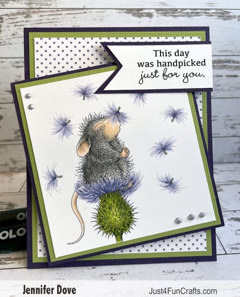 House Mouse Cards, Stampendous Cards, House Mouse Stamps, Homemade Birthday Cards, House Mouse, Cards Ideas, Card Making Techniques, Crafty Craft, True Friends