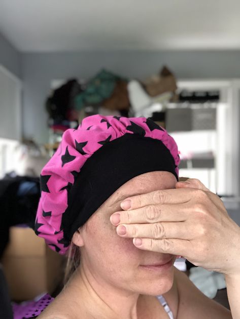 Bouffant Scrub Hat Pattern Free With Elastic, Bouffant Scrub Hat Pattern Free, Scrub Cap Pattern Free, Diy Scrub Hat, Diy Scrub Cap, Scrub Hat Patterns, Scrub Caps Pattern, Quick Pics, Sewing Hats