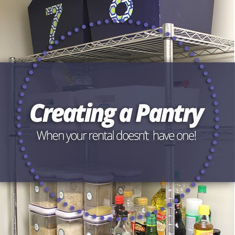 If you don't have a built-in #pantry in your kitchen apartment, here's a simple way to create one! Creating A Pantry, Kitchen Apartment, Diy Pantry, Apartment Life, Apartment Kitchen, Pantry Organization, Home Hacks, Apartment Living, Small Apartments