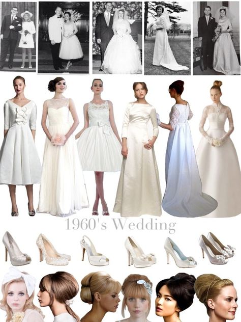 1960's inspired wedding - Jackie O tailored elegance - classic sixties fashion Wedding 1960s Inspired, 1960 Wedding Theme, Vintage Wedding Dress 1960s, 1960 Wedding, 1960 Wedding Dress, Historical Wedding Dresses, 1960s Wedding Dresses, Wedding Dresses 60s, Wedding Dress Aesthetic