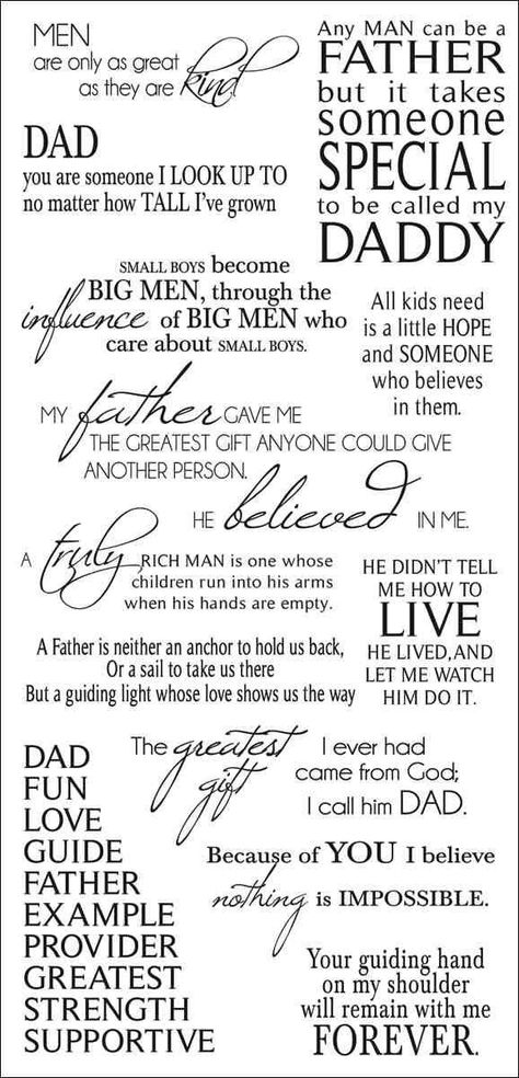 Call Quotes, Scrapbook Quotes, Scrapbook Titles, Card Sayings, Fathers Day Quotes, Verses For Cards, Father Quotes, Card Sentiments, Dad Quotes