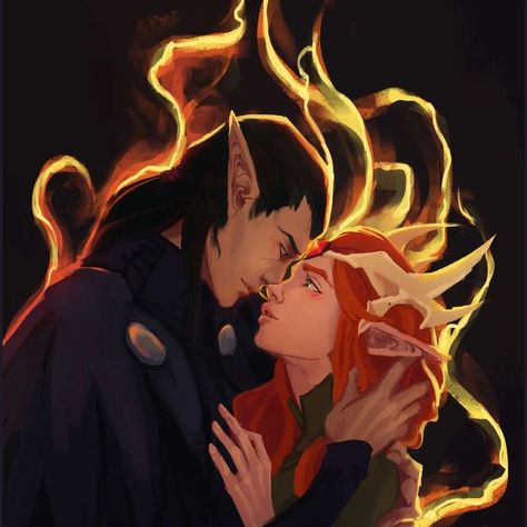 Keyleth And Vaxildan, Vox Machina Vaxleth And Keyleth, Vaxleth X Keyleth, Keyleth Fan Art, Vaxildan Keyleth, Vox Machina Vaxleth, Vaxleth Fan Art, Keyleth Vox Machina, Vox Machina Keyleth