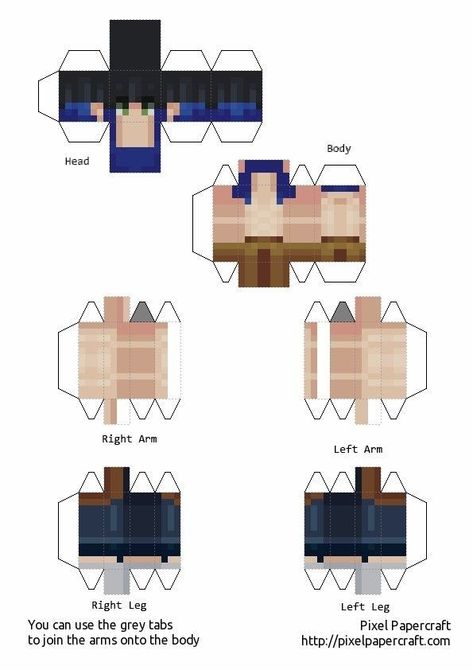 Papercraft Minecraft Skin, Minecraft Printables, Minecraft Anime, Anime Paper, Paper Dolls Book, Minecraft Crafts, Anime Crafts, Minecraft Skin, Minecraft Skins