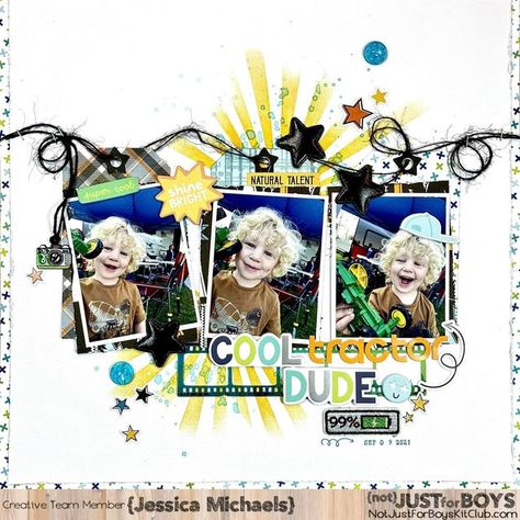 Multi Photo Scrapbook Layouts, Scrapbook Bebe, Boy Scrapbook Layouts, Scrapbook Boys, Alphabet Stickers, Multi Photo, Photo Layouts, Photo Scrapbook, Paper Hearts