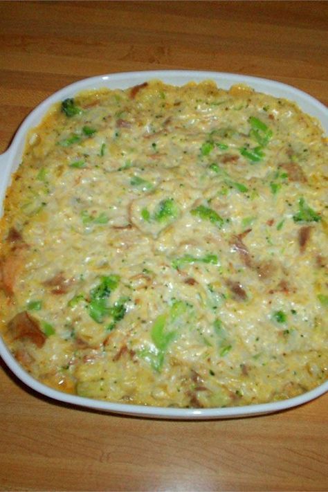 Looking for dinner ideas? Try cooking this pork, broccoli, and rice casserole. Use white rice, leftover pork roast, and broccoli to cook this quick and easy casserole for dinner. Pork Chops Broccoli And Rice Casserole, Pork And Rice Casserole Recipes, Leftover Pork And Rice Recipes, Casserole With Pork Loin, Pork Chop Broccoli Rice Casserole, Pork Broccoli Recipes, Pork Rice Casserole, Recipe For Leftover Pork Roast, Pork And Broccoli Recipes