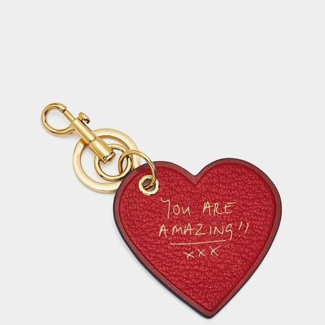 Bespoke Heart Charm Keychain Inspo Aesthetic, Keyring Aesthetic, Cute Keychains For Car Keys, Personalised Keychain, Aesthetic Keychain, Keychain Aesthetic, Heart Key Chain, Designer Logos, Plastic Shop