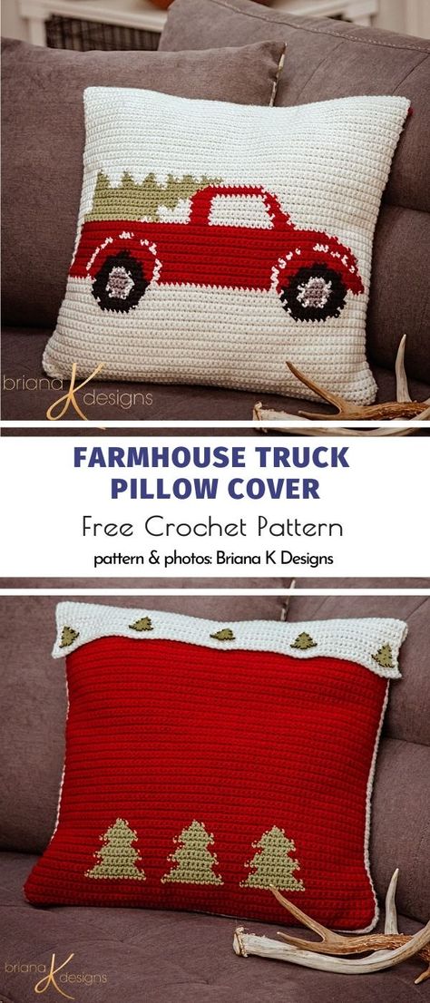 Crocheted Christmas Pillow Patterns, Christmas Crochet Pillow Cover, Crochet Holiday Pillow, Tapestry Crochet Pillow Pattern Free, Free Crochet Christmas Pillow Patterns, Christmas Pillow Crochet Pattern, Tapestry Crochet Patterns Christmas, Christmas Pillow Crochet Patterns Free, Christmas Crochet Pillow Patterns Free