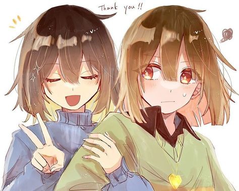 Frisk X Chara, Frisk Fanart, Undertale Chara, Sans E Frisk, Reference Photos For Artists, Undertale Pictures, Really Cool Drawings, Anime Undertale, Undertale Ships