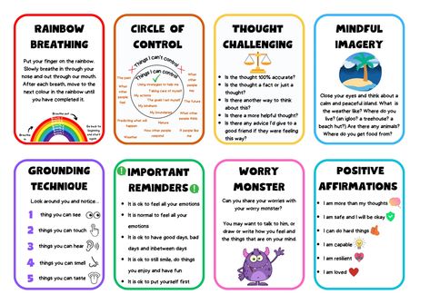 Childrens coping cards Coping Strategies Activities, Coping Skill Cards Free Printable, Coping Skill Games, Healthy Coping Methods, Reflection Room, Coping Cards, Family Therapy Activities, Wellbeing Activities, Emotion Regulation