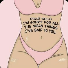 Daglig Motivation, Body Positive Quotes, Body Positivity Art, Dear Self, Really Deep Quotes, Feminist Quotes, Body Confidence, Self Quotes, I'm Sorry