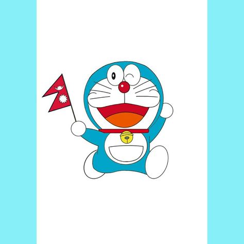 Doremon with Nepal🇳🇵 Dora Wallpaper, Barbie Doll Birthday Cake, Nepal Flag, Marvel Phone Wallpaper, Doremon Cartoon, Doraemon Cartoon, Doraemon Wallpapers, Cute Winnie The Pooh, Birthday Post Instagram