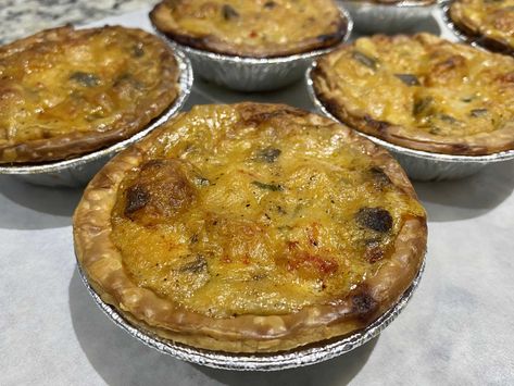 "'Get the Guy' Crawfish Pies," not only have a cute name, but, in all seriousness, these pies are SO GOOD. Make them immediately! Crawfish Pies, Frozen Tart Shells, Crawfish Dishes, Crawfish Bisque, Crawfish Pie, Crawfish Recipes, Get The Guy, Cute Name, Cream Of Celery Soup