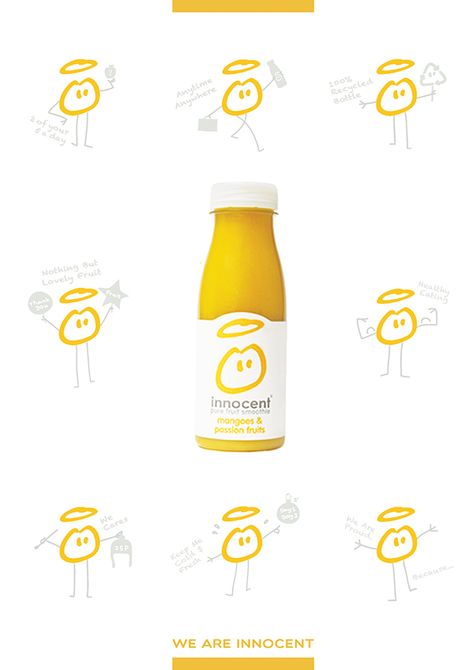 Innocent Smoothie Poster on Behance Smoothie Poster, Innocent Smoothie, Innocent Drinks, Design Practice, Marketing Collateral, Creative Advertising, Smoothie, Fruit, Marketing