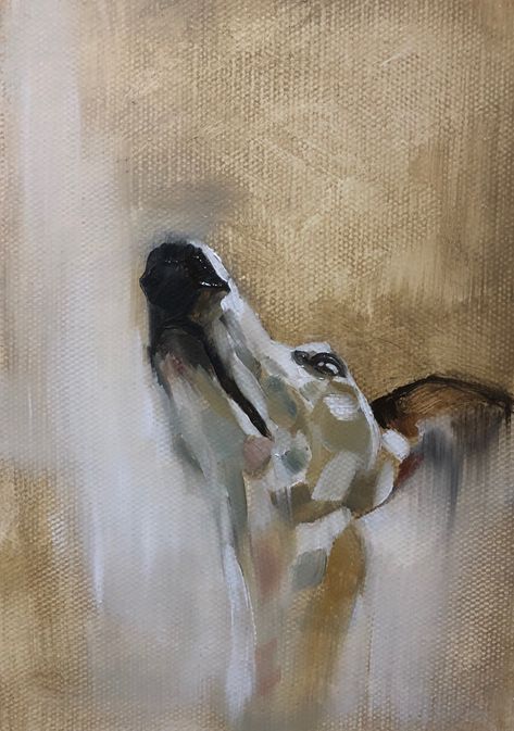 Whippet study by Julie Brunn Dog Portraits Painting, Greyhound Art, Custom Pet Art, Dog Artwork, Wildlife Paintings, Art Folder, Paintings I Love, Arte Animal, Dog Drawing