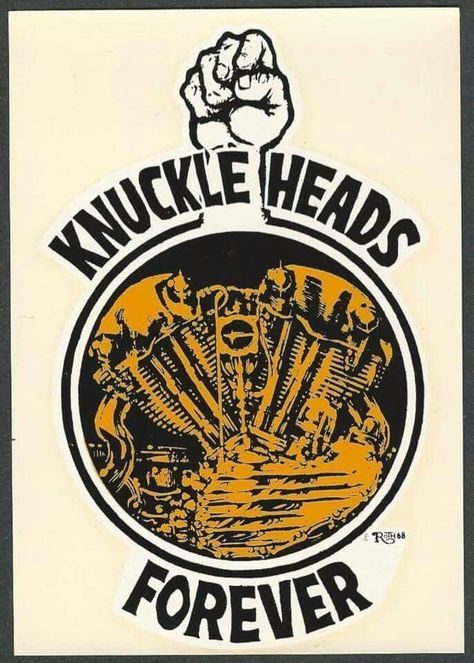 Ed Roth Art, Knuckle Head, Harley Davidson Art, Motorcycle Logo, Bike Engine, Motorcycle Posters, Biker Art, Custom Harleys, Kustom Kulture