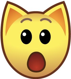 Cringe Pictures, Cat Surprised, Reaction Emojis, Surprised Emoji, Transparent Icons, Doodle Icons, Cat Emoji, Funny Emoji Faces, Purple Animals