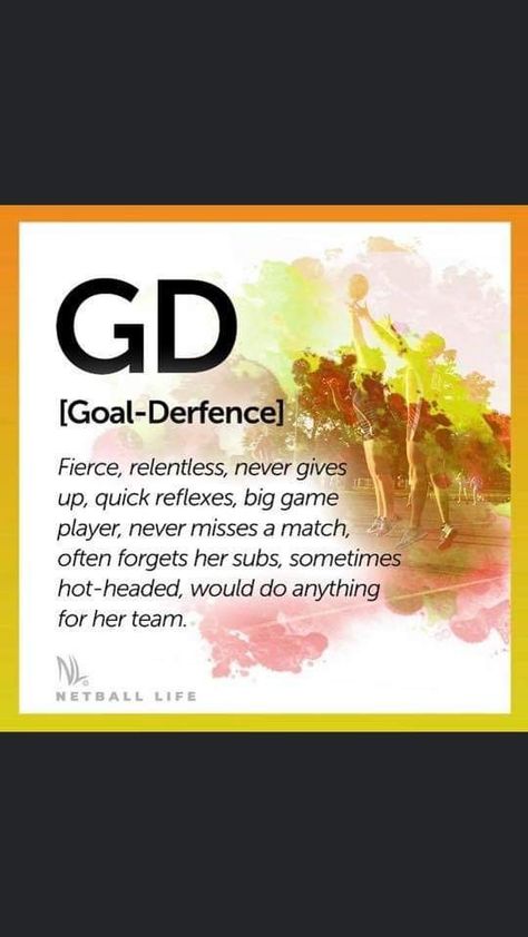 GD - Netball Goal Shooter Netball Quotes, Netball Quotes Wallpaper, Netball Themed Party, Netball Gd Tips, Netball Motivation Quotes, Aesthetic Netball Wallpaper, Netball Personalities, Netball Gifts For Players, How To Get Better At Netball