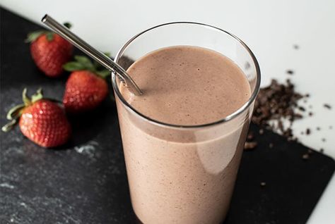 Chocolate Protein Smoothie | LMNT Electrolyte Recipes Lmnt Electrolyte Recipe, Electrolyte Recipes, Electrolyte Recipe, Chocolate Protein Smoothie, Easy Protein Meals, Recipes Chocolate, Frozen Chocolate, Chocolate Protein, Chocolate Caramel