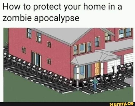 How to protect your home in a zombie apocalypse – popular memes on the site iFunny.co #walkingdead #tvshows #how #protect #home #zombie #apocalypse #pic Walking Dead Funny, Walking Dead Memes, Gym Memes, How To Protect Yourself, Protecting Your Home, Zombie Apocalypse, Funny Pics, Best Memes, Popular Memes