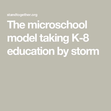 The microschool model taking K-8 education by storm Tax Money, Whiteboard Marker, History Education, Education System, Computer Programming, Social Interaction, Educational Activities, New Opportunities, Public School