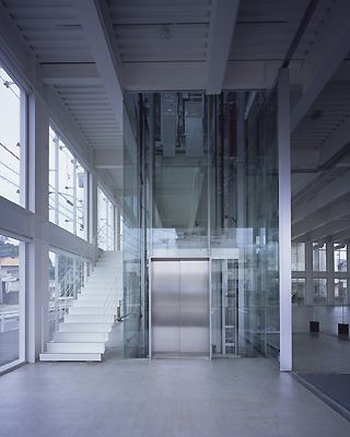 Tezuka Architects, Aruba Hotels, Elevator Lobby, Storage Office, Glass Lift, Elevator Design, Glass Elevator, Glass Office, Extension Designs