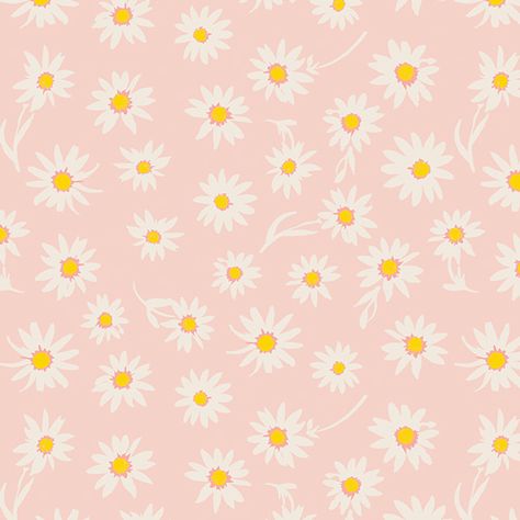 a daisy fabric on a baby pink background - Wonderful Things – fabric collection by Bonnie Christine - best quality quilting cotton Bonnie Christine, Cloth Wipes, Easter Gift Baskets, Pink Daisy, Fabric Yardage, Daisy Print, Art Gallery Fabrics, Morning Glory, Pink Fabric