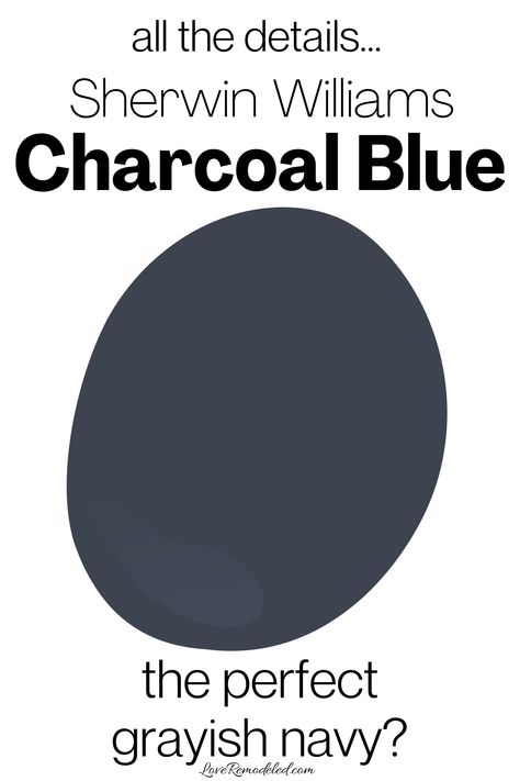 Hale Navy Vs Charcoal Blue, Dark Grey With Blue Undertones, Dark Gray With Blue Undertones, My Etna Sherwin Williams, Best Slate Blue Paint Color, Blue Toned Gray Paint, Charcoal Paint Color Sherwin Williams, Dusty Navy Blue Paint, Moody Dark Blue Paint Colors