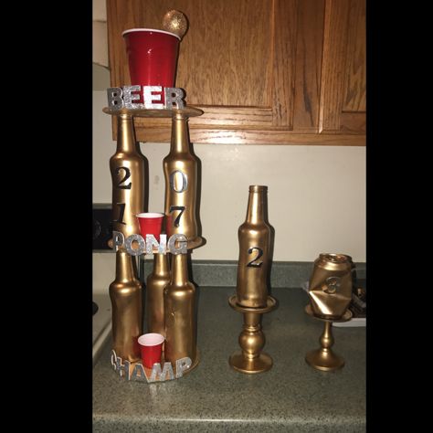 Beer pong olympics trophies Beer Olympics Trophy, Beer Olympics Outfits, Olympics Outfits, Beer Olympics Party, Beer Olympics, Olympics Party, Beer Olympic, Olympic Party, Summer Beer