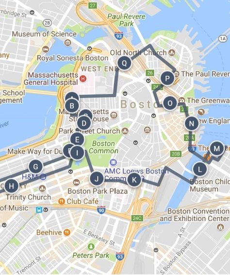 Boston Attractions Map | FREE PDF Tourist Map of Boston, Printable City Tours Map 2021 Boston Tourist Attractions, Bus Route Map, Boston In The Fall, Boston Attractions, Boston Travel Guide, Boston Vacation, Boston Map, Boston City, Massachusetts Travel